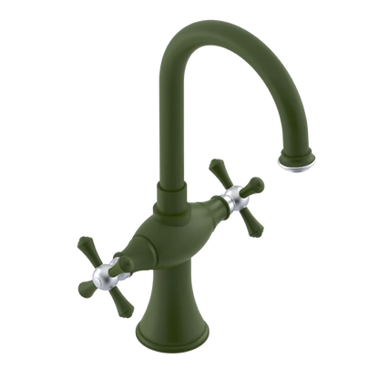 Rubinet Single Hole Dual Handle Lav. Set. (less drain) Green Envy
