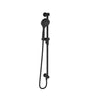 Baril 3-spray sliding shower bar with built-in supply elbow