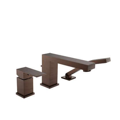 Baril 3-piece tub filler with hand shower