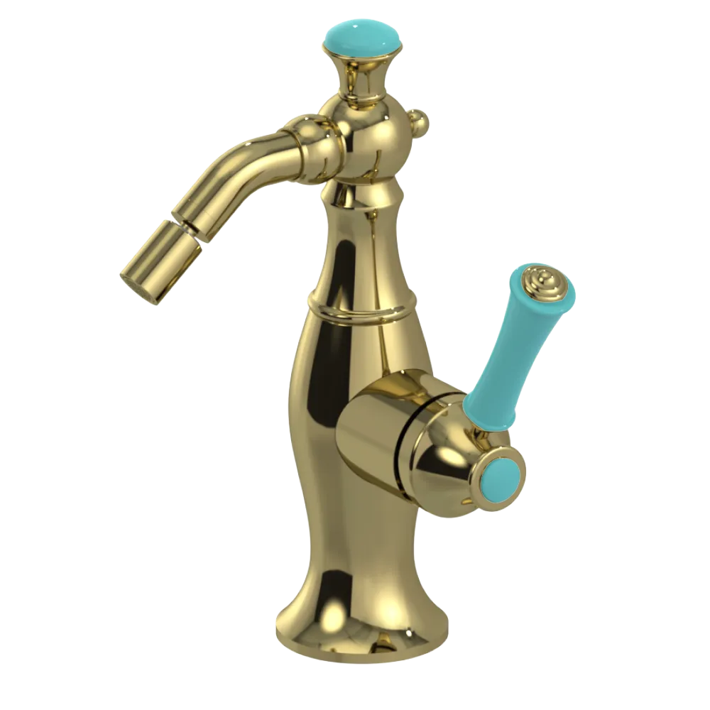 Rubinet Single Control Bidet Fitting (less drain) Natural Brass
