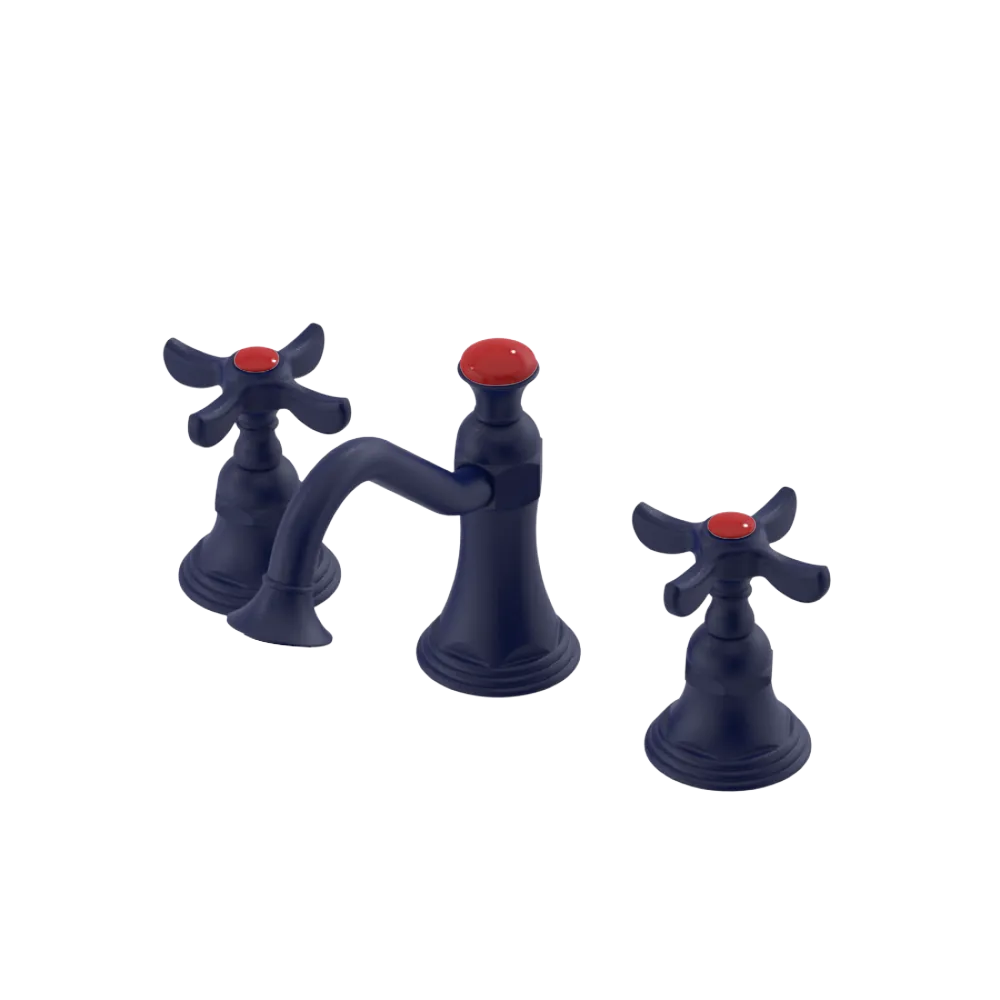 Rubinet Widespread Lav. Set. (less drain) Midnight Blue