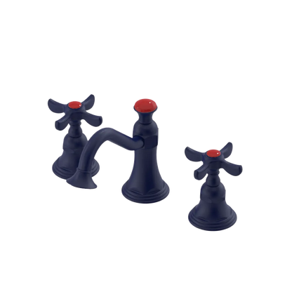 Rubinet Widespread Lav. Set. (less drain) Midnight Blue