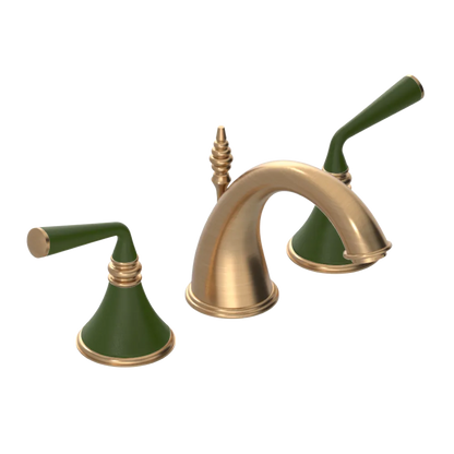 Rubinet Widespread Lav. Set. (less drain) Satin Gold