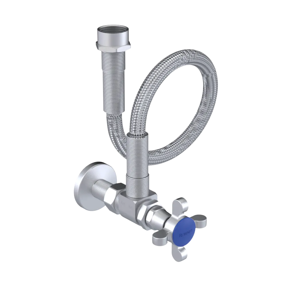 Rubinet Exposed Supply Kit (classic) Satin Chrome