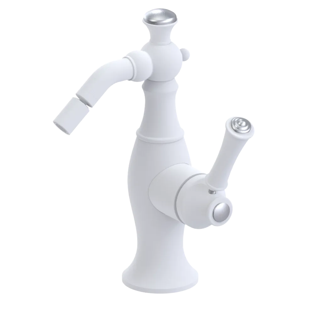 Rubinet Single Control Bidet Fitting (less drain) Matt White