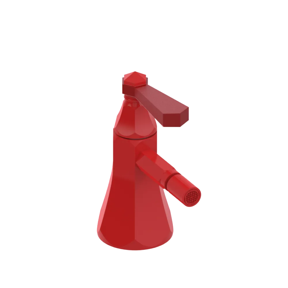 Rubinet Single Control Bidet Fitting (less drain) Red