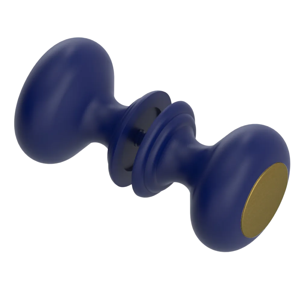 Rubinet Shower Door Knob (set) Midnight Blue
