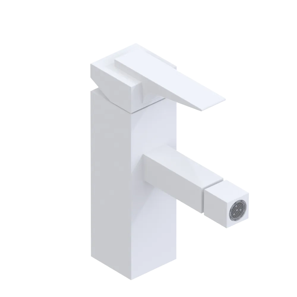 Rubinet Single Control Bidet Fitting (less drain) Matt White