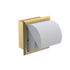 Rubinet RECESSED TOILET PAPER HOLDER Satin Brass