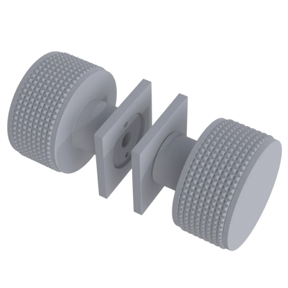 Rubinet Shower Door Knob (set) Matt White