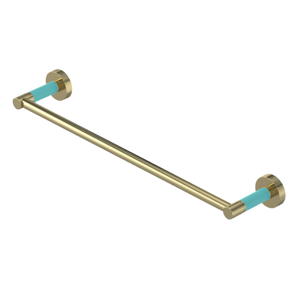 Rubinet Towel Bar 18" Natural Brass