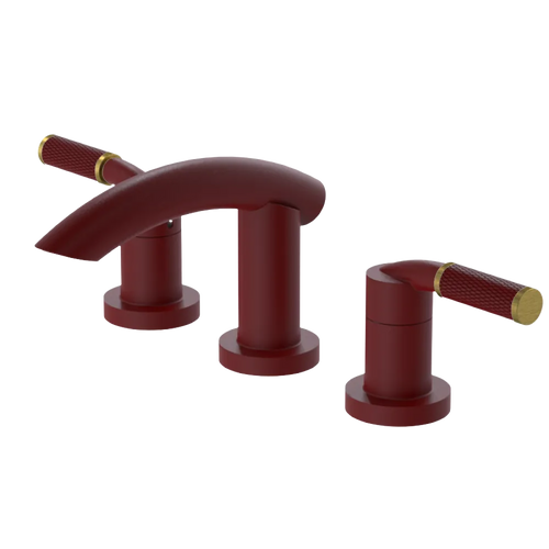 Rubinet Widespread Lav. Set. (less drain) Maroon