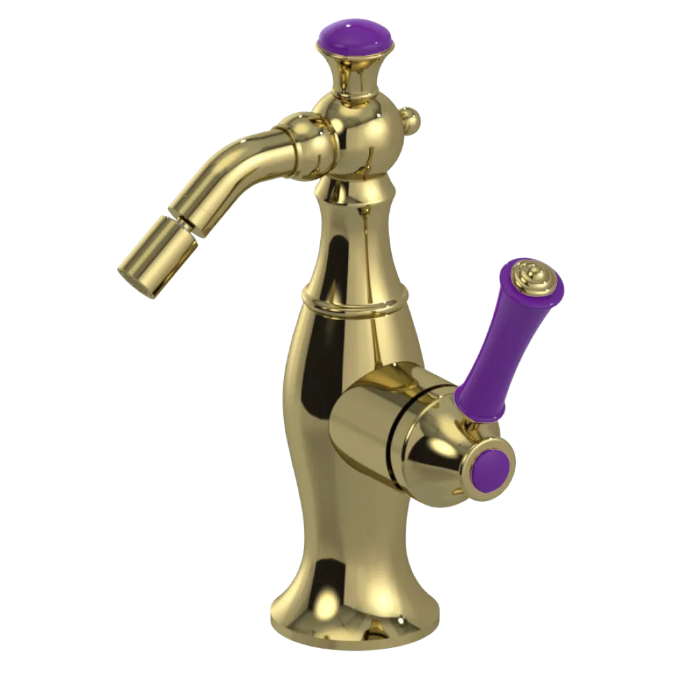 Rubinet Single Control Bidet Fitting (less drain) Natural Brass