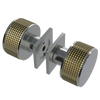 Rubinet Shower Door Knob (set) Satin Nickel