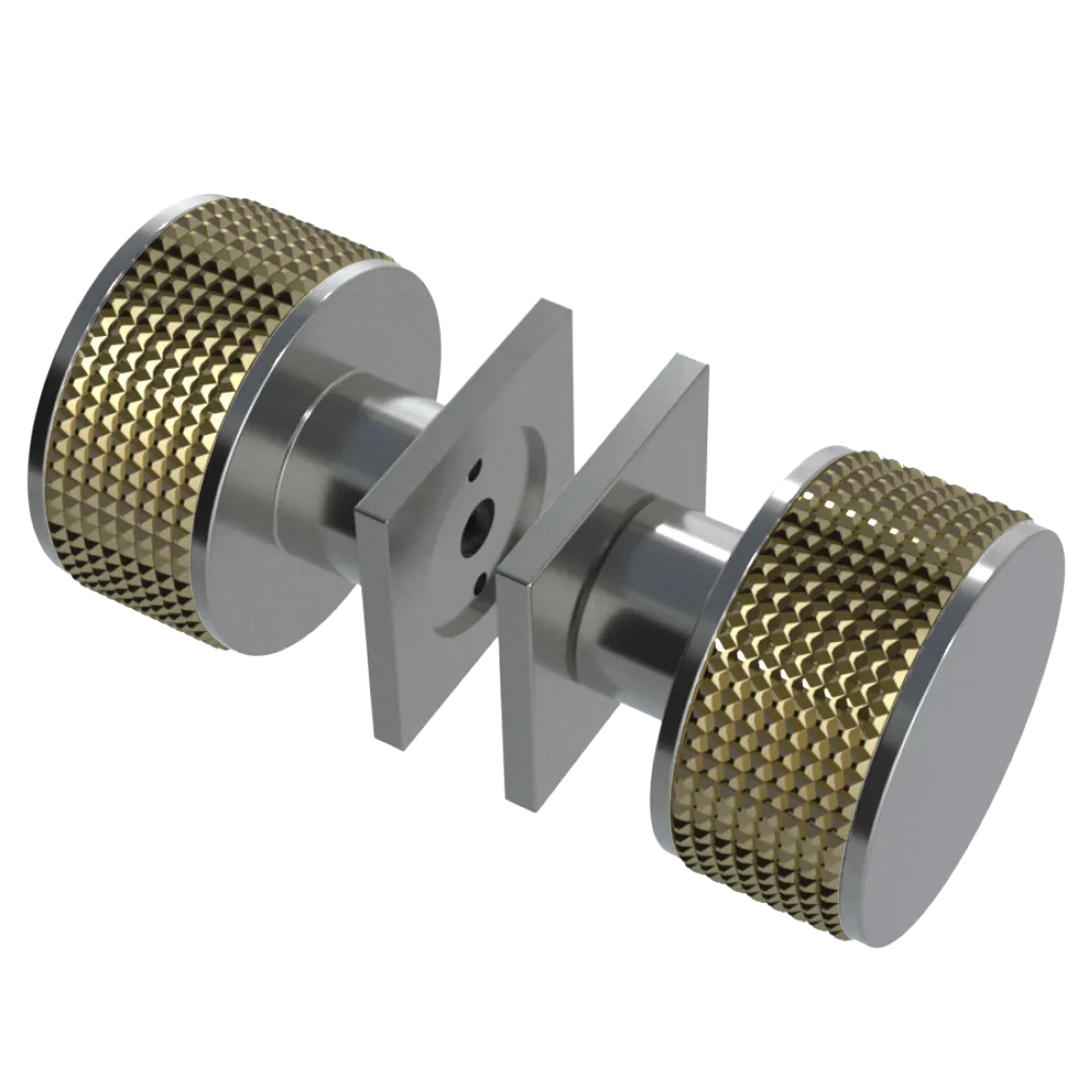 Rubinet Shower Door Knob (set) Satin Nickel