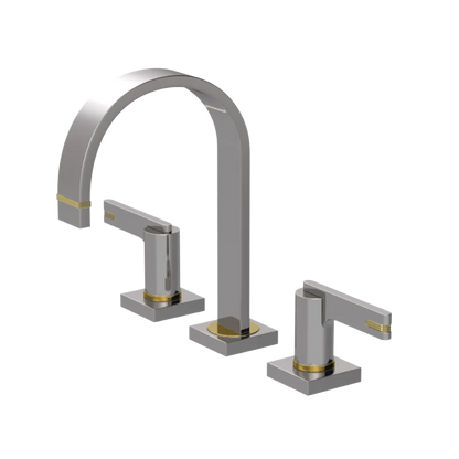 Rubinet Widespread Lav. Set. (less drain) Polished Nickel