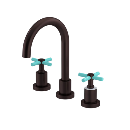 Rubinet Widespread Lav. Set. (less drain) Oil Rubbed Bronze