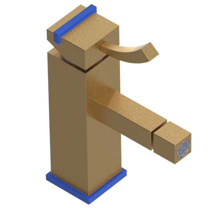 Rubinet Single Control Bidet Fitting (less drain) Satin Gold