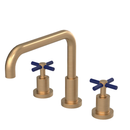 Rubinet Widespread Kitchen Set Satin Gold