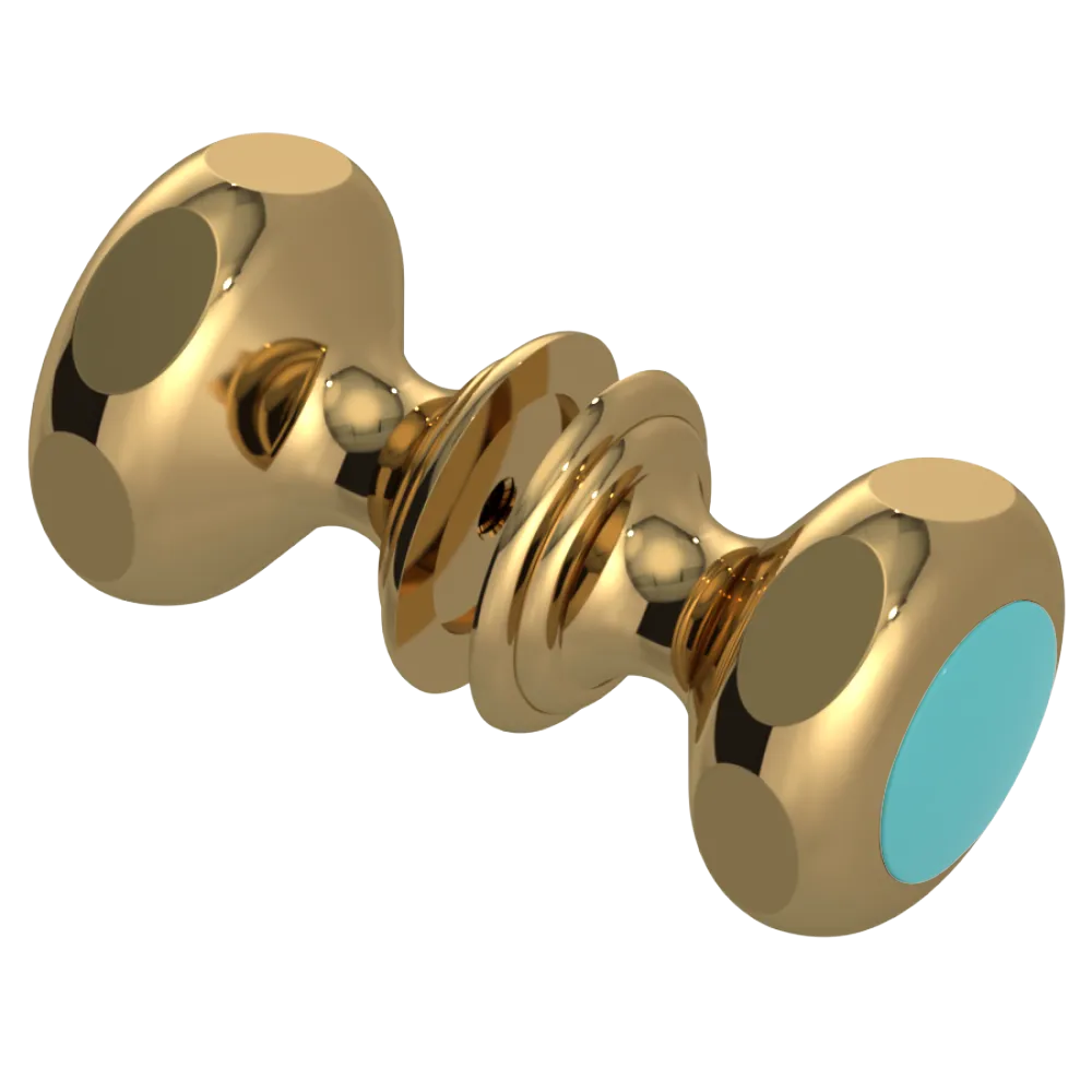 Rubinet Shower Door Knob (set) Gold