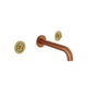 Baril Trim only for two handles wall-mounted lavatory faucet, drain not included