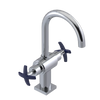 Rubinet Single Hole Dual Handle Lav. Set. (less drain) Chrome
