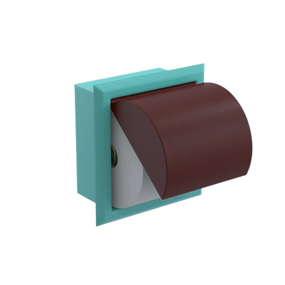 Rubinet RECESSED TOILET PAPER HOLDER Aqua