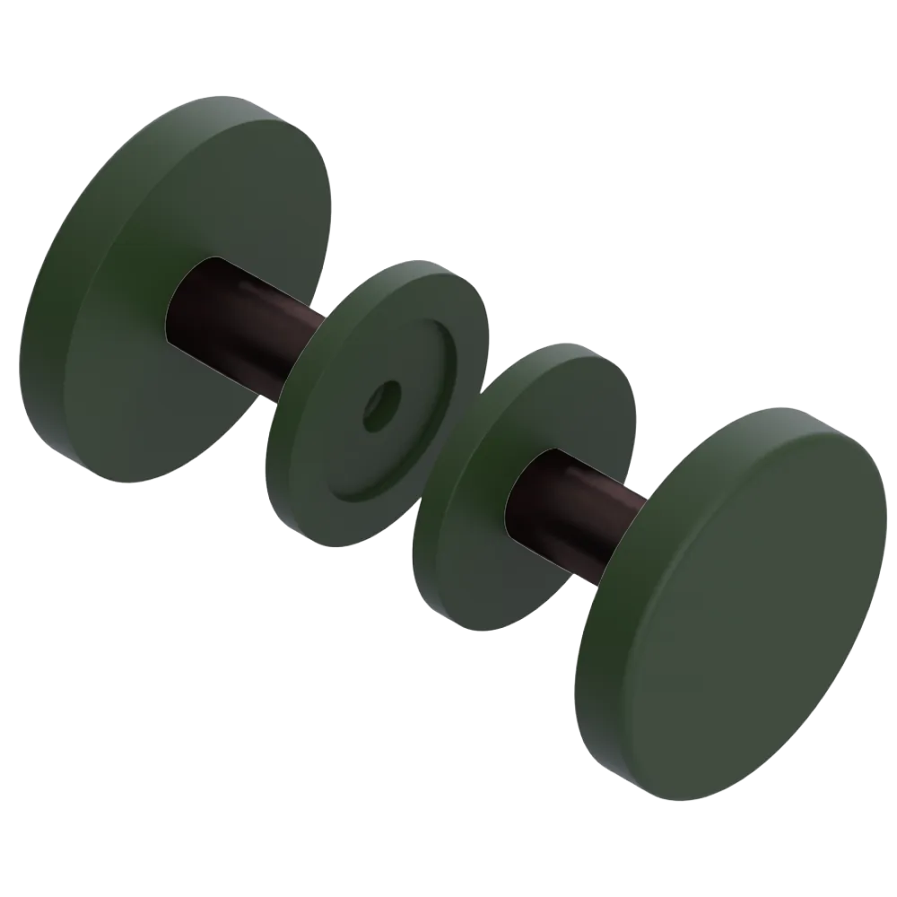 Rubinet Shower Door Knob (set) Green Envy