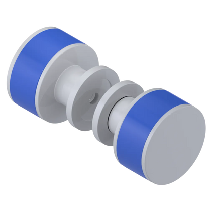 Rubinet Shower Door Knob (set) White