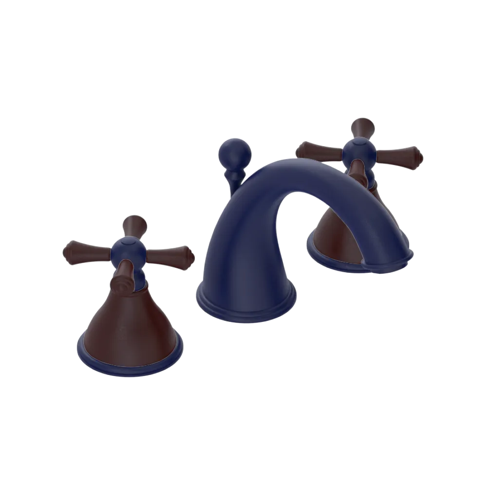 Rubinet Widespread Lav. Set. (less drain) Midnight Blue