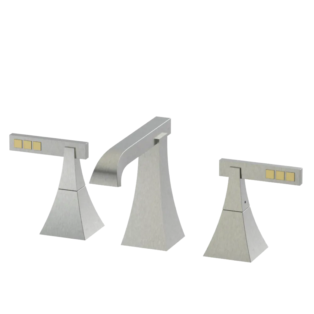 Rubinet Widespread Lav. Set. (less drain) Satin Nickel