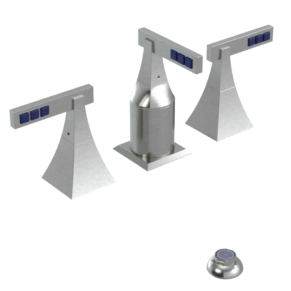 Rubinet Bidet Fitting with Spray, Diverter, and Vacum Breaker (Less Drain) Satin Nickel