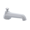 Rubinet Tub Filler Spout Deck Mount Matt White