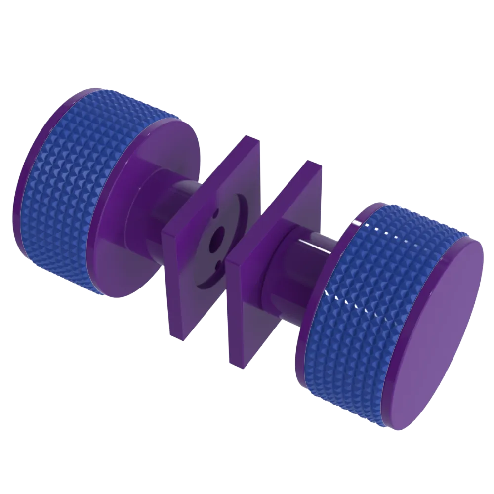 Rubinet Shower Door Knob (set) Purple Haze