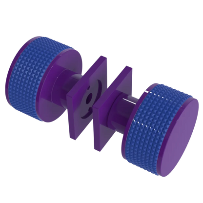 Rubinet Shower Door Knob (set) Purple Haze