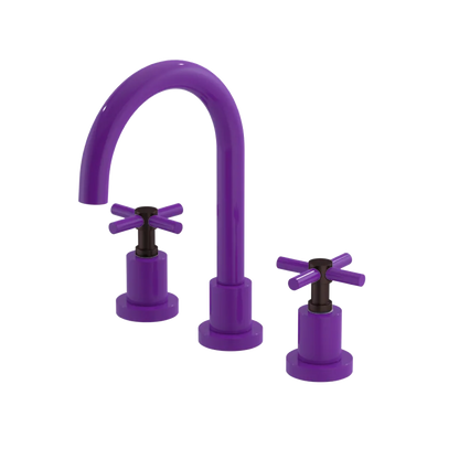Rubinet Widespread Lav. Set. (less drain) Purple Haze