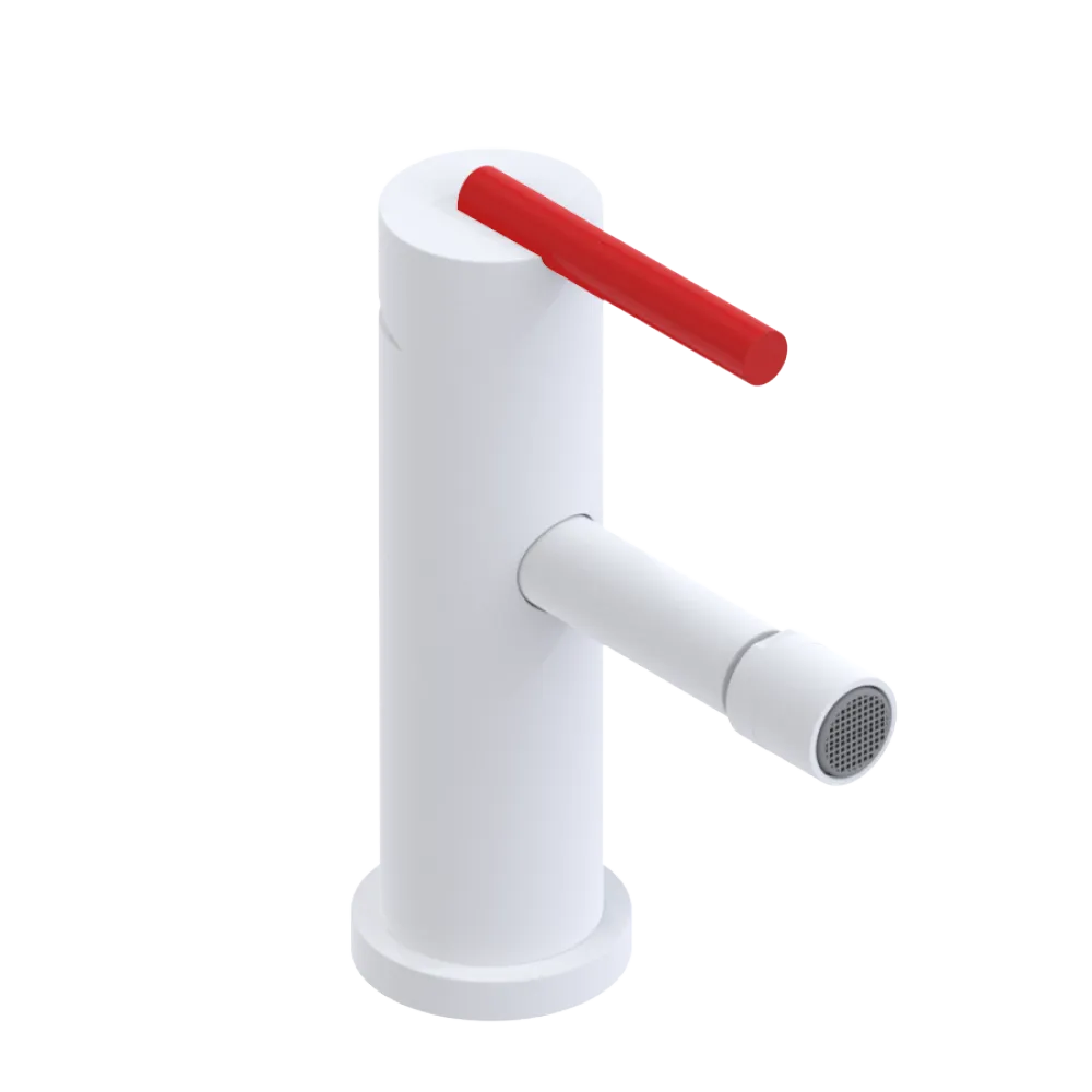 Rubinet Single Control Bidet Fitting (less drain) Matt White