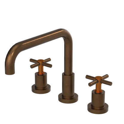 Rubinet Widespread Kitchen Set Tuscan Brass