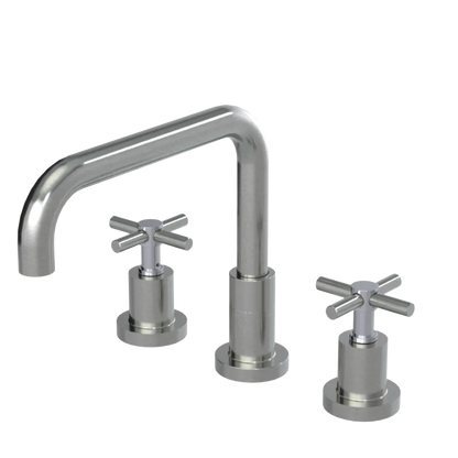 Rubinet Widespread Kitchen Set Satin Nickel