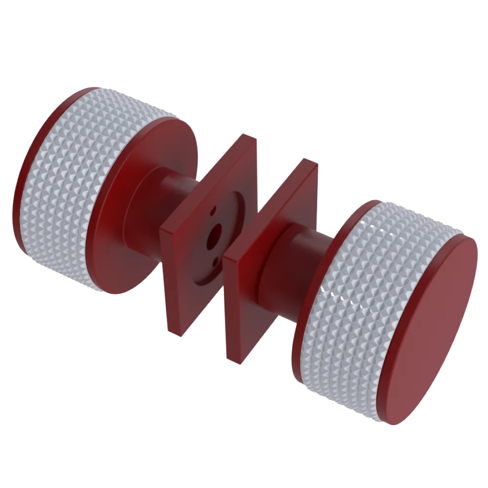 Rubinet Shower Door Knob (set) Maroon