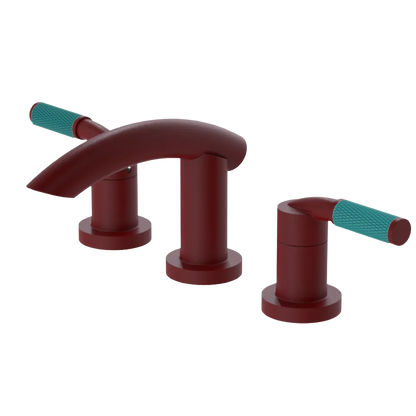 Rubinet Widespread Lav. Set. (less drain) Maroon