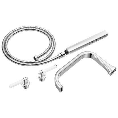 Brizo Two Handle Tub Filler Trim Kit With Lever Handles