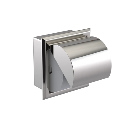 Rubinet RECESSED TOILET PAPER HOLDER Polished Nickel