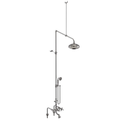 Rubinet Deck Mount Tub & Shower with Hand Held Shower Polished Nickel
