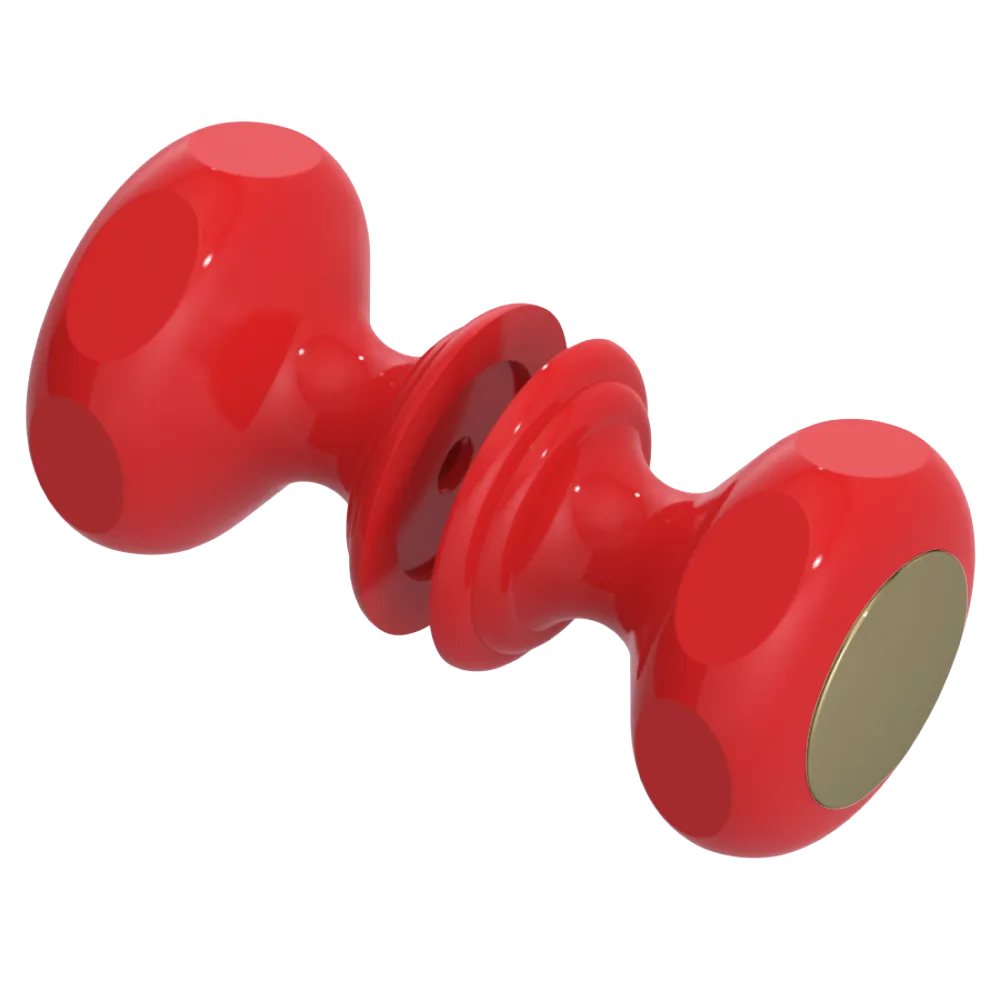 Rubinet Shower Door Knob (set) Red