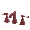 Rubinet Widespread Lav. Set. (less drain) Maroon
