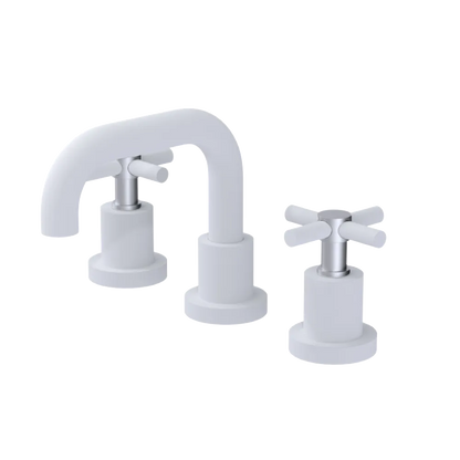 Rubinet Widespread Lav. Set. (less drain) Matt White