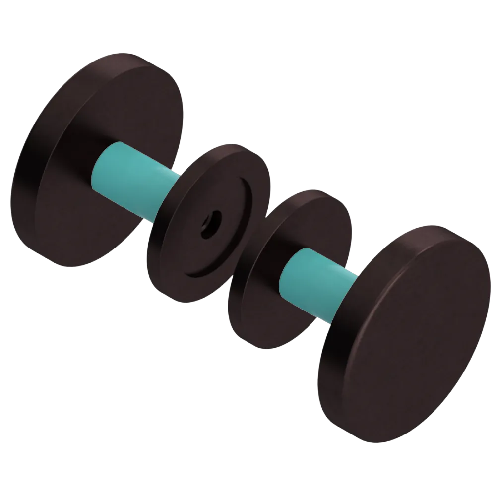 Rubinet Shower Door Knob (set) Oil Rubbed Bronze