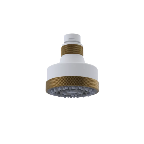 Rubinet 3 FUNCTION SHOWER HEAD Matt White