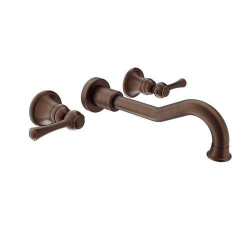 Baril Wall-mounted lavatory faucet, drain not included
